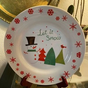 Christmas Plate “Let is Snow” ⛄️